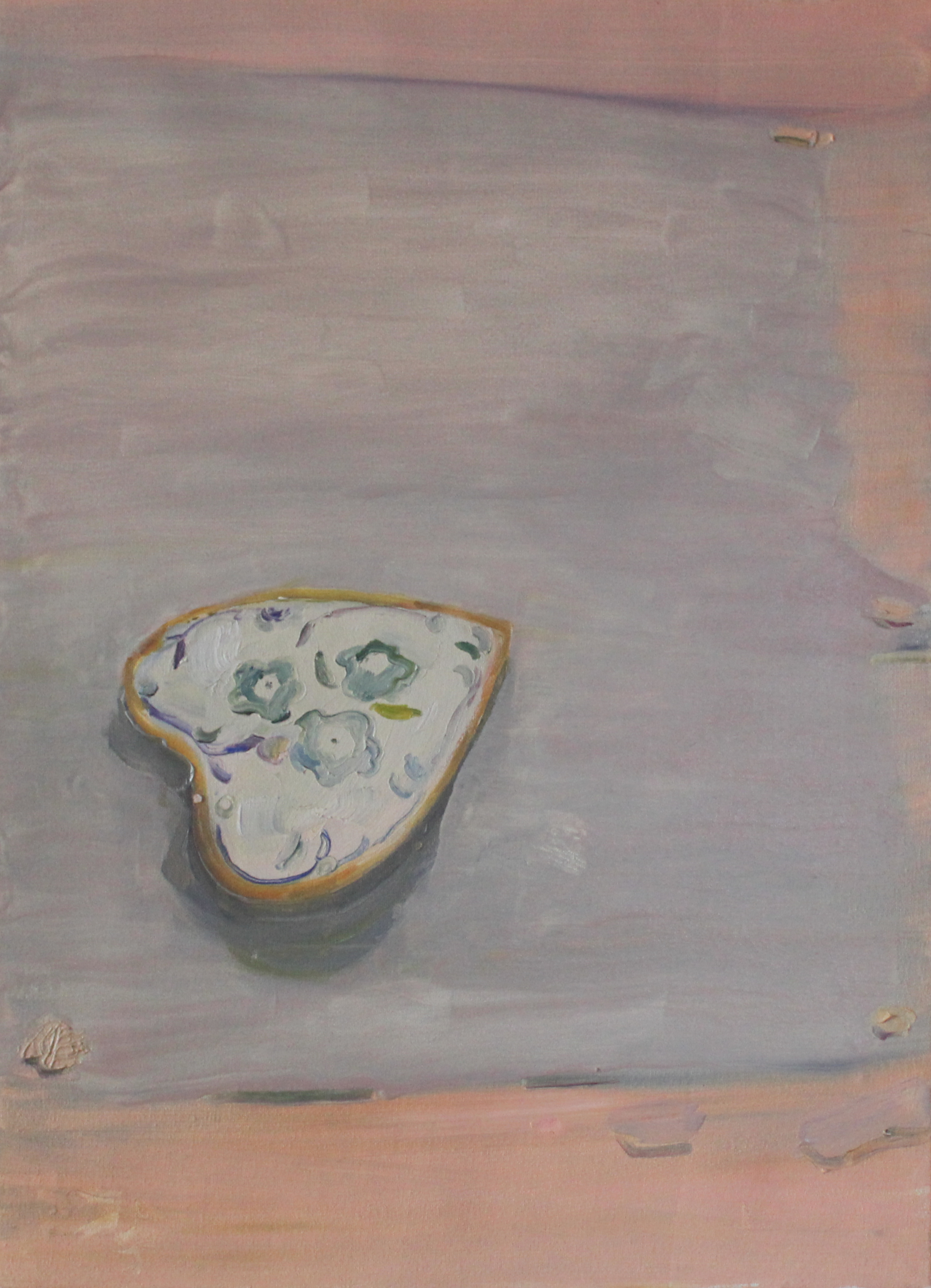 Heart Shaped Dish, Oil on Canvas 2012