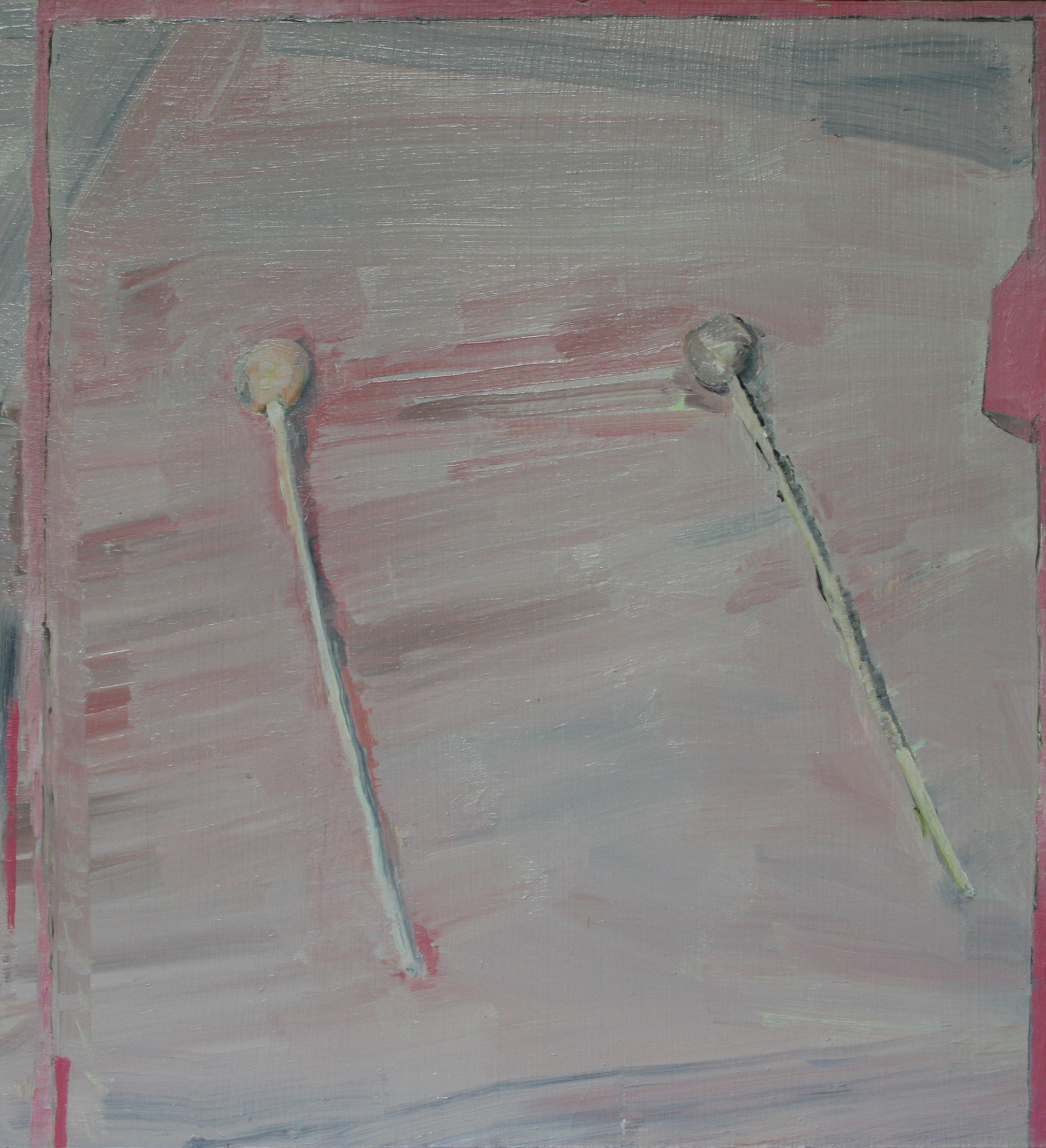 When you moved to the Country you said you would learn an Instrument, 37x30cm Oil on Board 2015