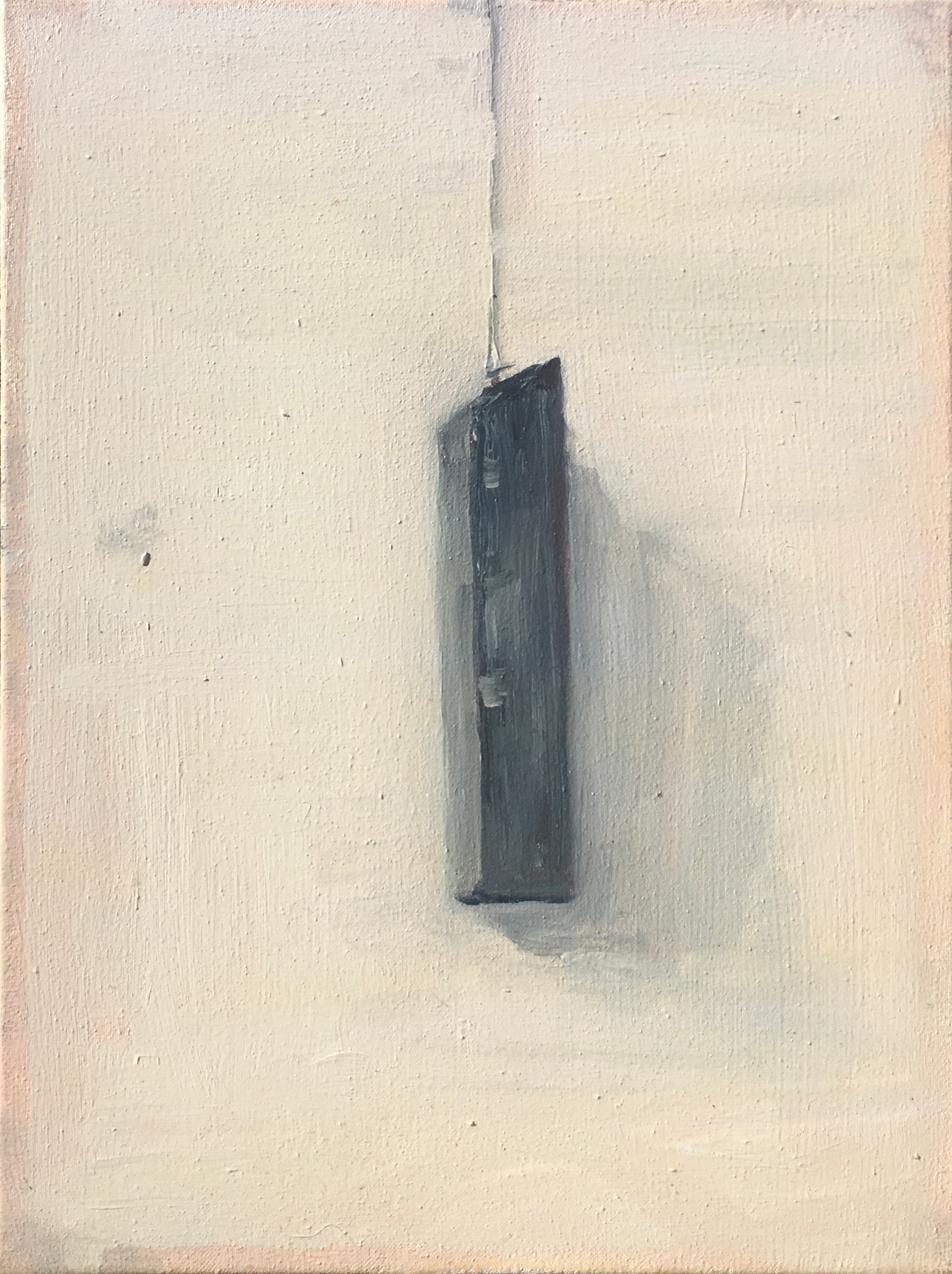 Piece of Wood on String,40x30cm Oil on Canvas 2011